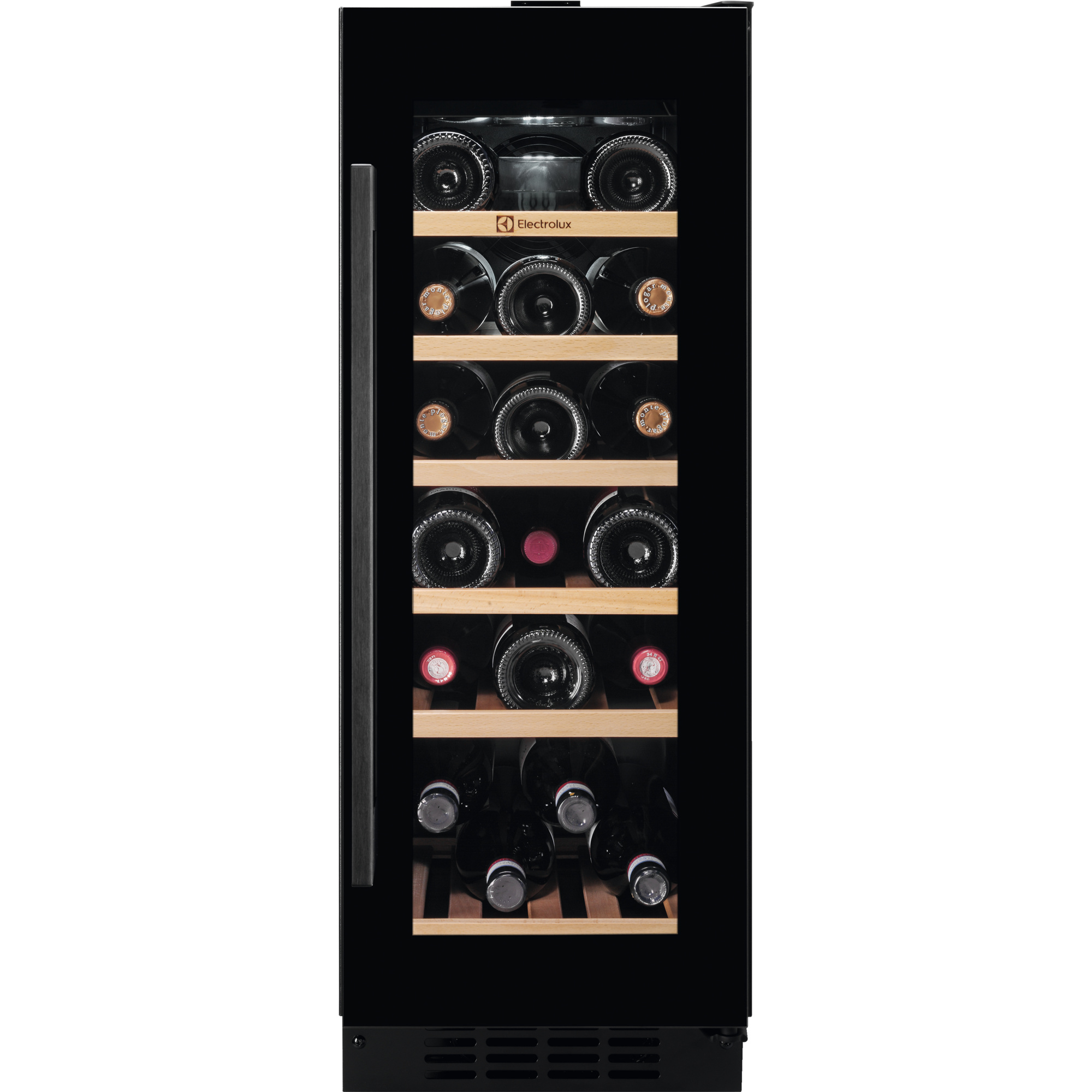 Electrolux EWUS020B5B, Integriert, 20 Flasche(n), 60 W, G, Schwarz, Schwarz