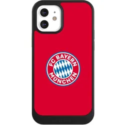 Nivocase Hülle für Apple iPhone 12 Handyhülle NIVOcore Case Schwarz FC Bayern München FCB Logo (Apple iPhone 12), Smartphone Hülle, Schwarz