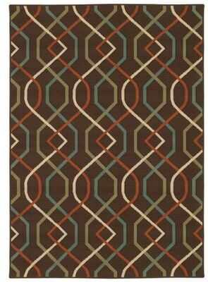 Vista Home Malta Lattice Helix Indoor-Outdoor Loop Pile Area Rug