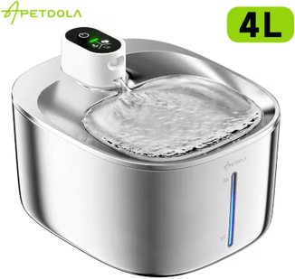 Inspire Picks APETDOLA 4L Smart Pet Water Fountain Sensor Activated Cat Water Fountain For Clean Fresh Hydration us Plug 4l