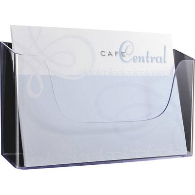 SIGEL Wandprospekthalter acrylic mit 1 Fach, A4 quer 330 x 172 x 55 mm