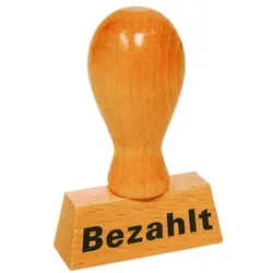 Colop Textstempel »Bezahlt« braun, 3.5x6.5x1.5 cm