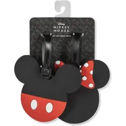Peers Hardy MICKEY & MINNIE - Set d'Etiquettes à Bagages - 2 Pc., Reisezubehör, Schwarz, Mehrfarbig