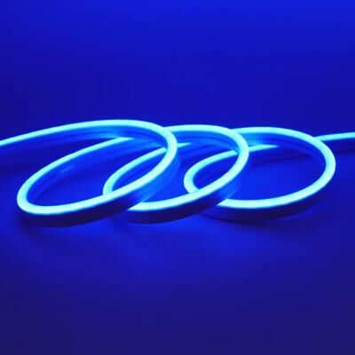 Inspired Living 24V IP67 Waterproof Neon LED Strip Light (120M) Silicone Neon Rope For TV Backlight & Home Decor blue 0.5m