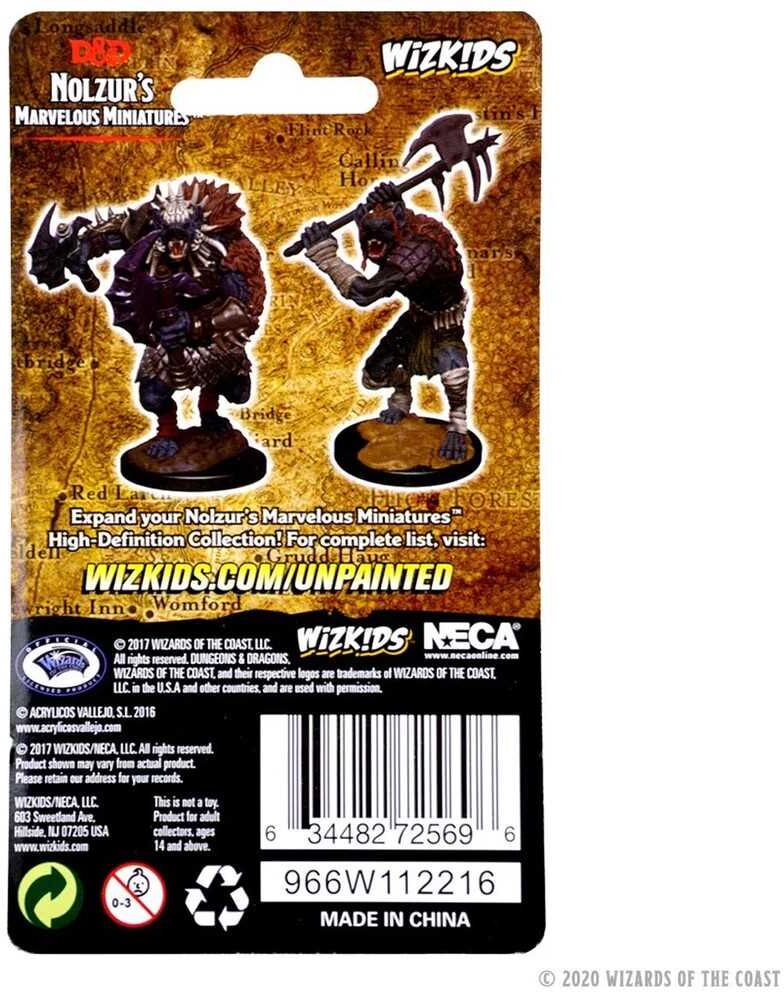 Wiz Kids LLC D;D Nolzur's Marvelous Miniatures: Gnolls (W1) - Unpainted Dungeons & Dragons Miniatures for Hobbyists and Roleplaying Gamers