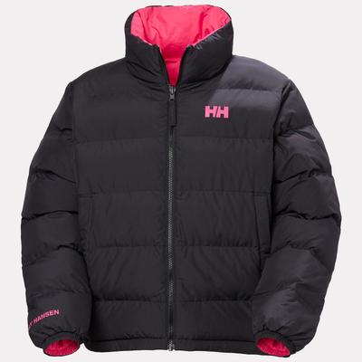 Steppjacke HELLY HANSEN "W YU 23 REVERSIBLE PUFFER", Damen, Gr. L, schwarz, Obermaterial: 100% Polyester, Jacken Steppjacke, sportliche Steppjacken-Optik, aus Polyester, Wendejacke, gefüttert