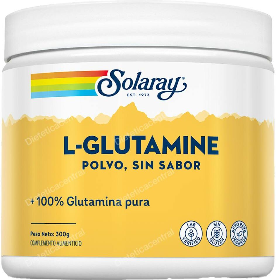 Solaray l-glutamine sabor neutro polvo 300gr.