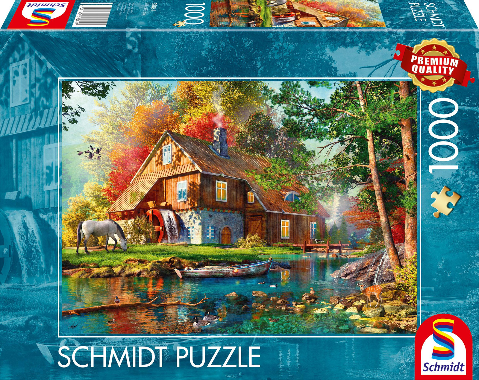 Schmidt Spiele Watermolen in de herfst