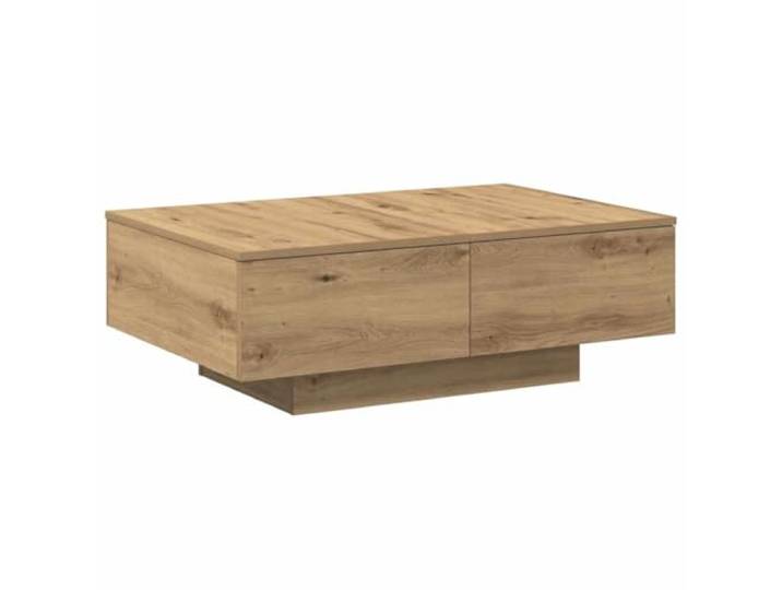 KUTYWEXFM Couchtisch Artisan-Eiche 90x60x31 cm Holzwerkstoff Praktischer Sofatisch fürs Wohnzimmer mit offenem Stauraum für Magazine sowie robuster Ablage bis 60 kg Belastbarkeit.