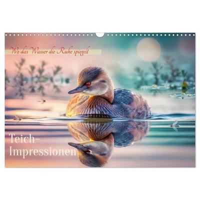 Teich-Impressionen (Wandkalender 2027 DIN A3 quer), CALVENDO Monatskalender