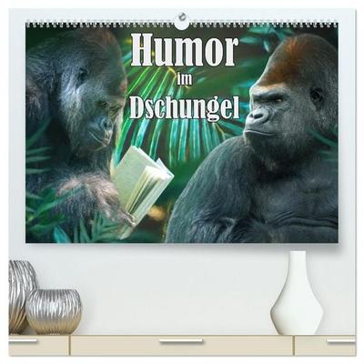Humor im Dschungel (hochwertiger Premium Wandkalender 2026 DIN A2 quer), Kunstdruck in Hochglanz