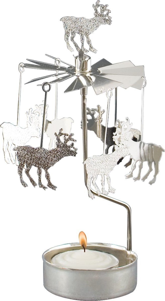 Pluto Produkter Eland Rotary Candle Zilver voor Tealights