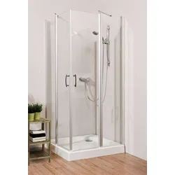 DuSchu Dusar Eckeinstieg Glass 5.0 Neo mit Pendeltür.. - Duschkabine