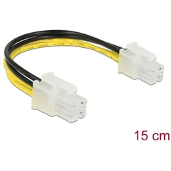 DELOCK Stromkabel P4 -> P4 St/St 15cm