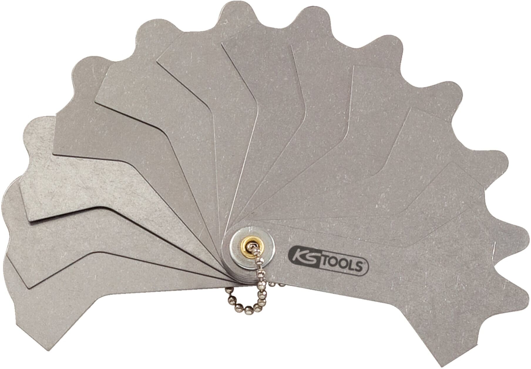 KS Tools Schweißnahtlehre, 12 Blatt, 3-12mm (300.0619)
