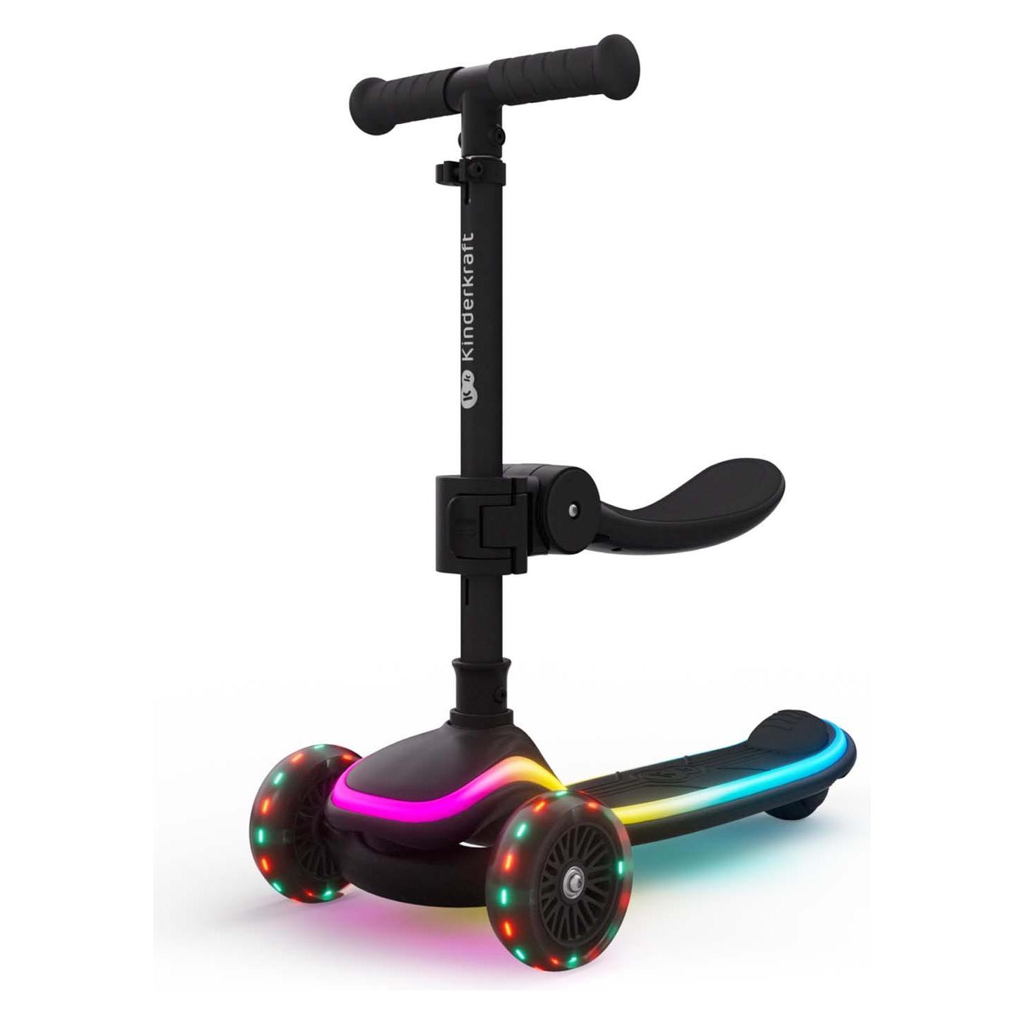 KinderKraft Three-wheeled LED scooter black (69189818)