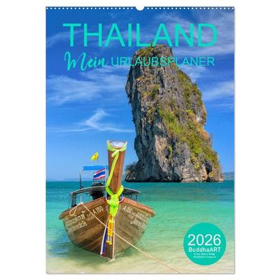 THAILAND - Mein Urlaubsplaner (Wandkalender 2026 DIN A2 hoch), CALVENDO Monatskalender
