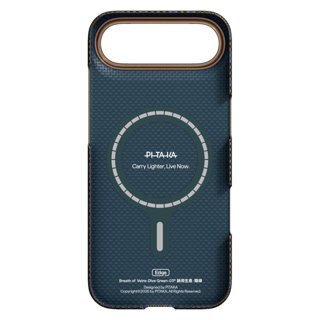 Pitaka Etui Edge Case Breath of Veins do iPhone Air dive green (Apple iPhone Air) (PITAKA)