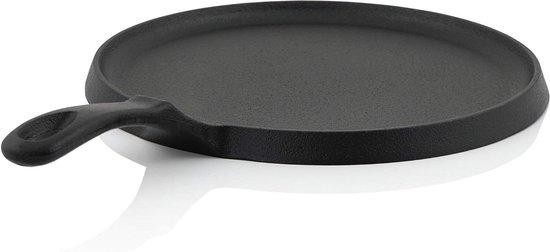 BBQ-Toro Pannenkoekenpan Gietijzer - Crêpe pan - Zwart - 26 cm