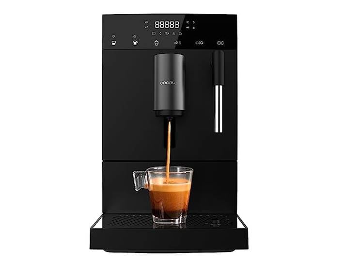 Cecotec Superautomatische Kaffeemaschine Cumbia Cremmaet Compact Steam 1350 W, 19 Bar, Thermoblock, Plug&Play, Personalisierter Kaffee, 5 Mahlstufen, Selbstreinigung, Dampferzeuger
