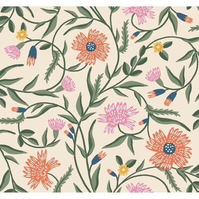 Rifle Paper Co.Aster Coral Wallpaper