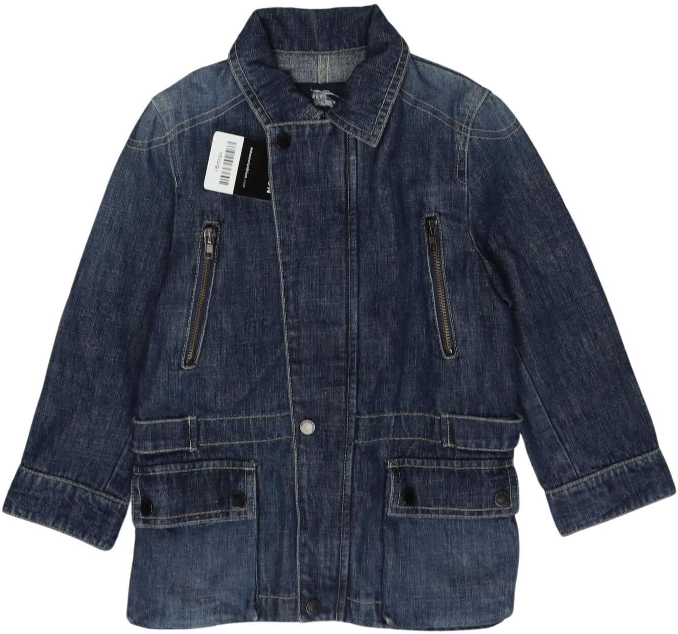 Burberry Mädchen Jacke oder Mantel, Blau, Gr. EU 104, Baumwolle - Second Hand