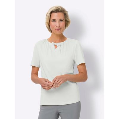 T-Shirt CLASSIC BASICS "Kurzarm-Shirt", Damen, Gr. 46, weiß, 100% Baumwolle, unifarben, Rundhals, Shirts T-Shirt