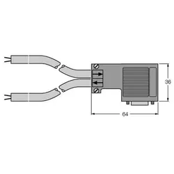 Turck PROFIBUS-Leitung D9-451-1M-1M