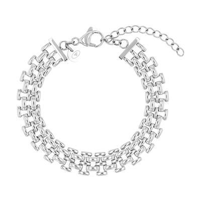 Armband TOM TAILOR, silber (edelstahlfarben), Armbänder, Damen, 20cm, Edelstahl, Armband