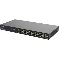 Luxul SW-505-24P-F-E (24 Ports), Netzwerk Switch, Schwarz