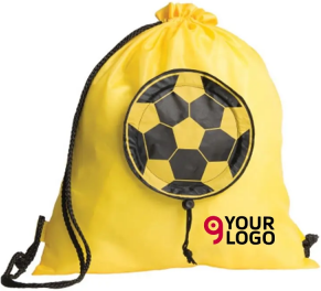 Sacca zaino bicolore in nylon 190T Goal Personalizzate o neutre
