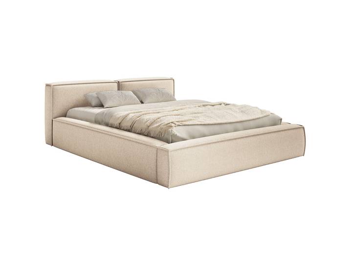 Polstermbett 160x200 cm Tilves Slim Low mit Stauraum,