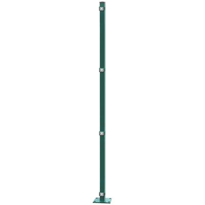 Zaunpfosten ARVOTEC "EASY 180", grün, H:189cm, Edelstahl, Kunststoff, Zaunpfosten, 6x4x189 cm für Mattenhöhe 180 cm, zum Aufschrauben