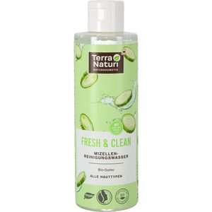Terra-Naturi Mizellenwasser Fresh & Clean, alkoholfrei, mit Bio-Gurkenextrakt und Betain, für alle Hauttypen, 200 ml