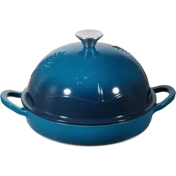 VEVOR Schmortopf aus emailliertem Gusseisen, 4,73 L Dutch Oven zum Backen von Sauerteigbrot, robuster Kochtopf mit Deckel & 2 Griffen, geeignet bis 260 °C, Brottopf zum Kochen und Braten