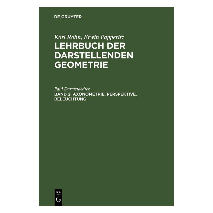 De Gruyter Rohn:Axonometrie, Perspektive, Beleucht (67780504)