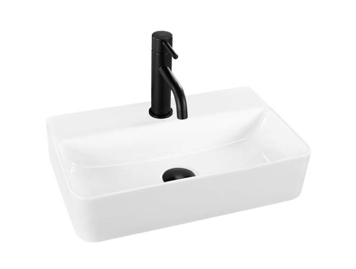 Rea U0630, Wastafel op aanrecht NAOMI, White