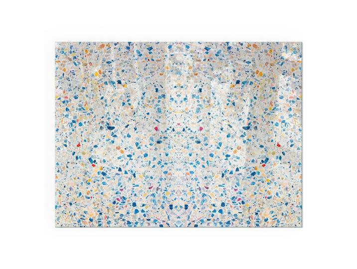KAMINBODENPLATTE 80x60 cm - Abstraktes Texturmuster