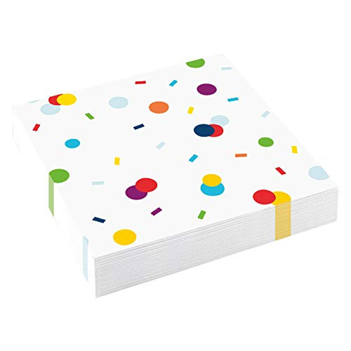 Amscan Confetti Verjaardagsfeest Luncheon Servetten - 20 stuks