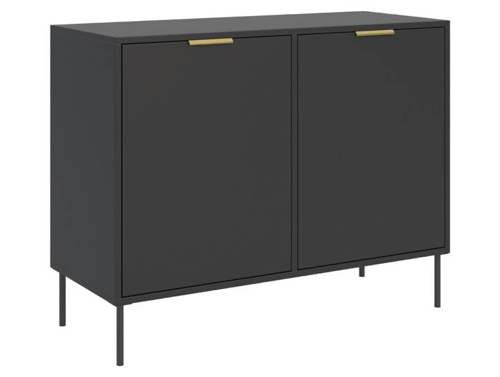 Selsey Vena – Buffet 2 portes\, noir\, 100 cm