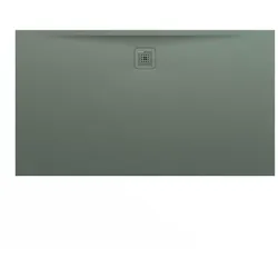 Laufen rechteck Duschwanne „Pro“ Ablauf lange Seite 1600 × 900 mm ohne Oberflächenbeschichtung, ohne Oberflächenveredelung, in Betongrau
