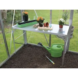 Vitavia Pflanztisch mit HKP Arbeitsplatte,aluminium eloxiert,