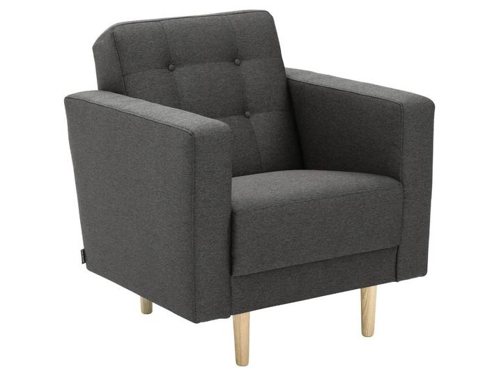 Max Winzer Sessel, Anthrazit, Holz, Esche, massiv, 75x81x83 cm, Goldenes M, Made in Europe, Wohnzimmer, Sessel, Sessel