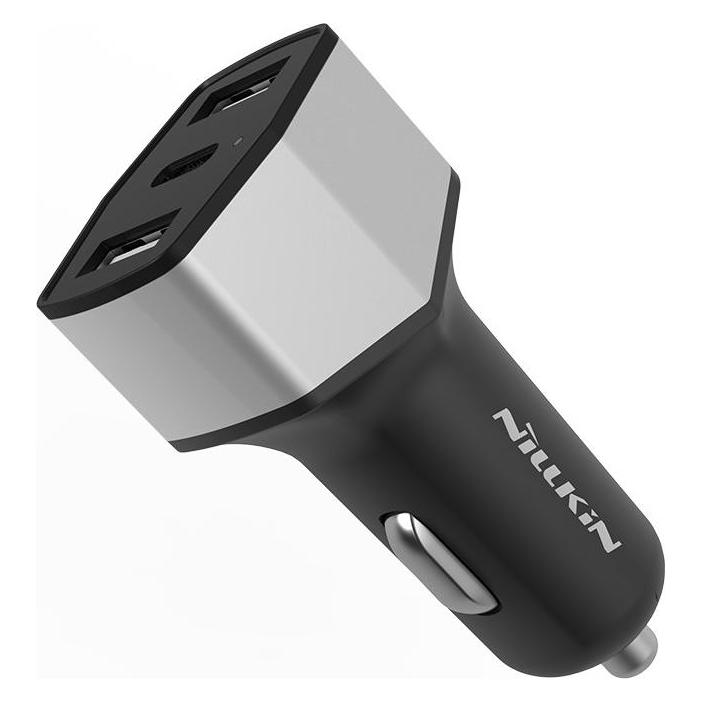 Nillkin Ikroviklis Celerity 2x USB-A 1x USB-C 6,4 A (25336-uniw) (25336-uniw)