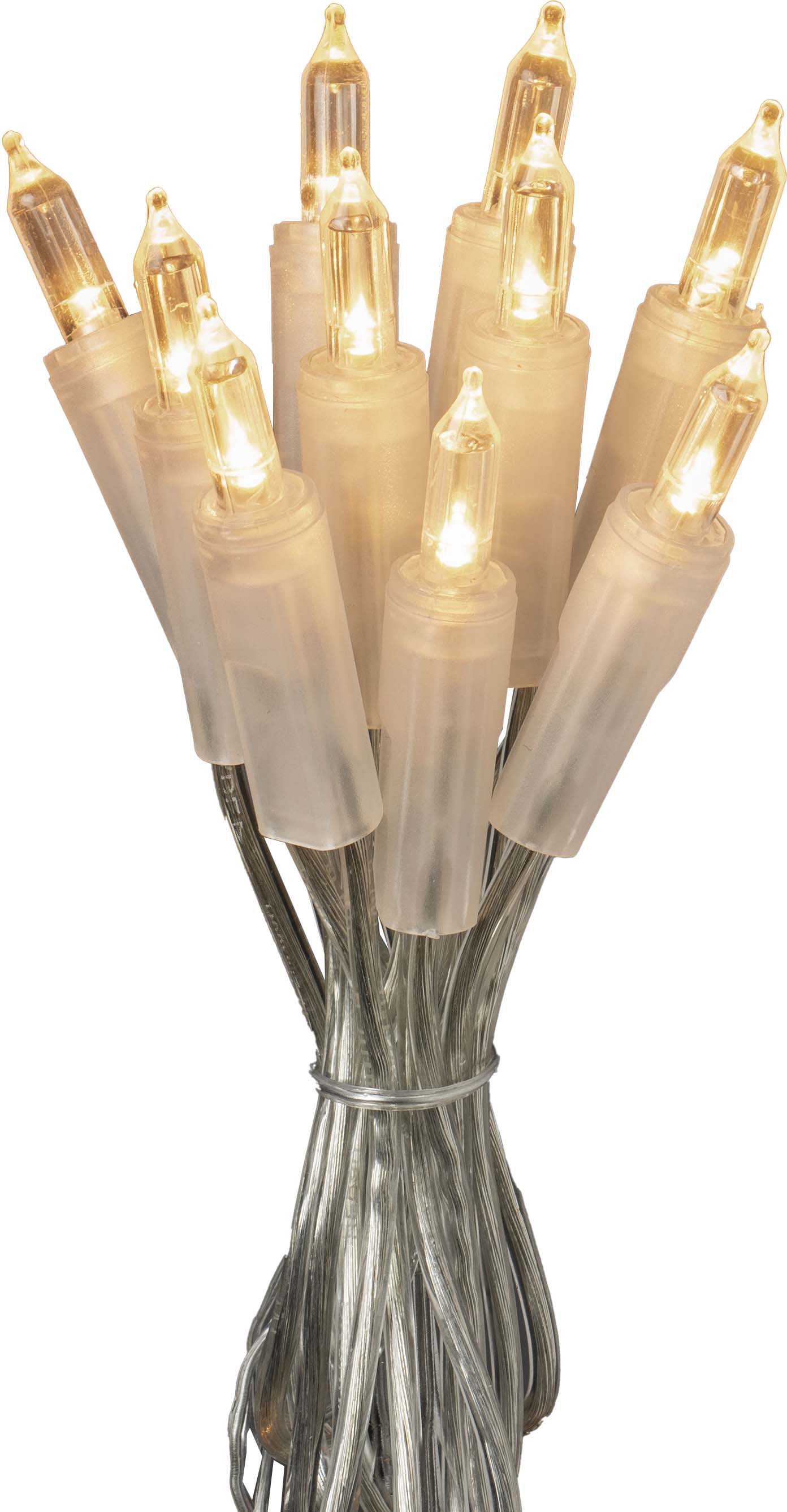 KONSTSMIDE LED-Lichterkette "Weihnachtsdeko aussen", transparent, Dioden 40 Stk., Gesamtlänge 13,85m, Lichterketten, 40 warm weiße Dioden, LED-Lichterkette