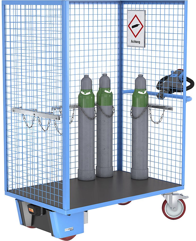 Gitterwand-Befestigungsblech, für Gasflaschen-Wandhalterung für Flaschen-Ø max. 320 mm, für 2 Flaschen eurokraft basic