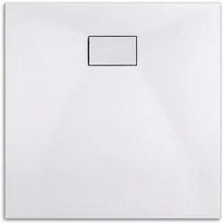 Emke, Duschwanne, Duschwanne aus SMC, 90x90cm, Quadratisch, Pflegeleicht und Rutschhemmend, Einfache Installation