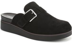 Wide Width Women's Gillian Slip-On Clog by LifeStride in Black (Size 5 1/2 W)