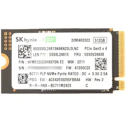 Lenovo Ssd asm (512 GB, M.2 2242), SSD