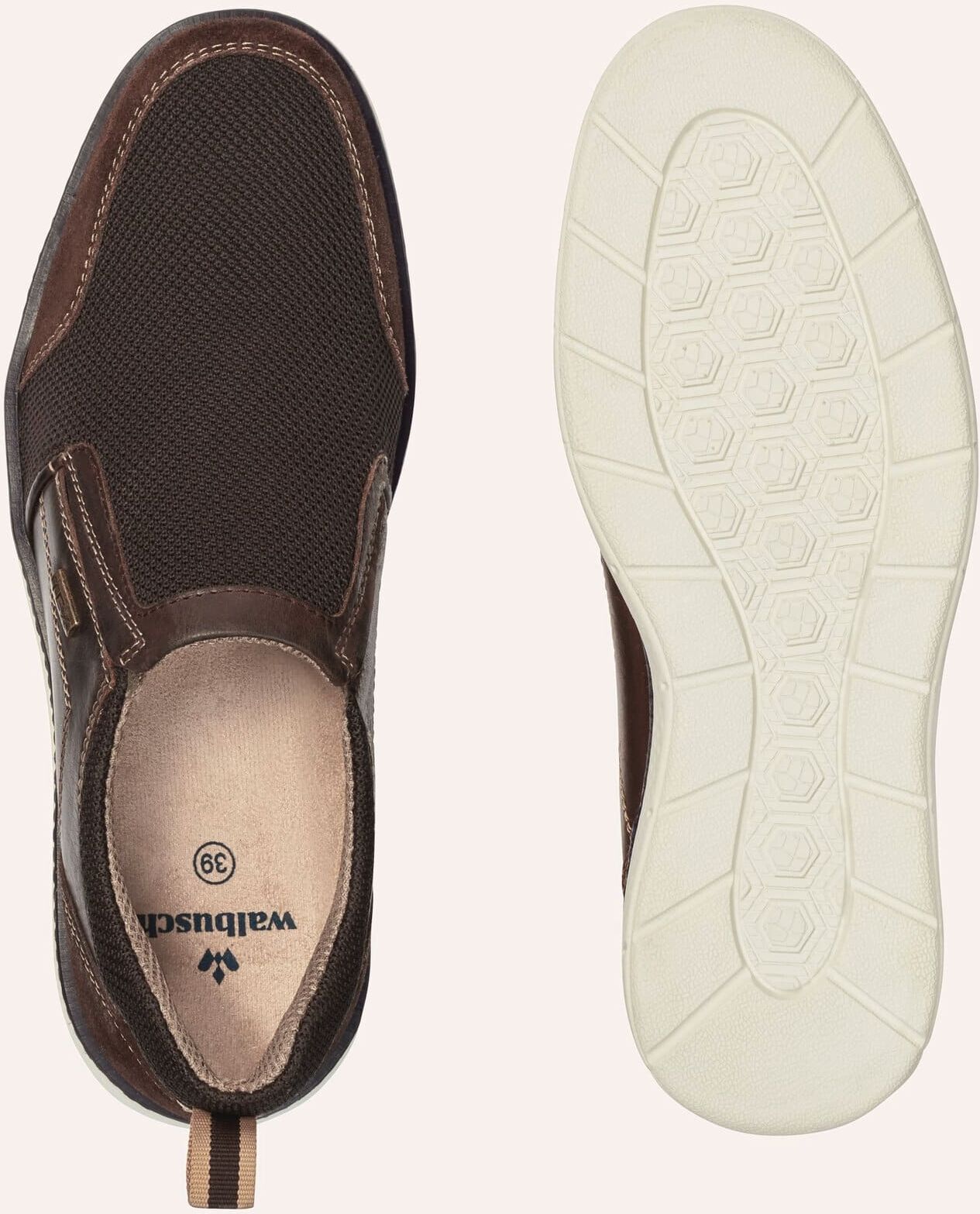 Walbusch Aquastop leicht-Slipper, , Farbe Braun, 41, wasserdichte Aquastop-Membrane angenehm leicht Herren